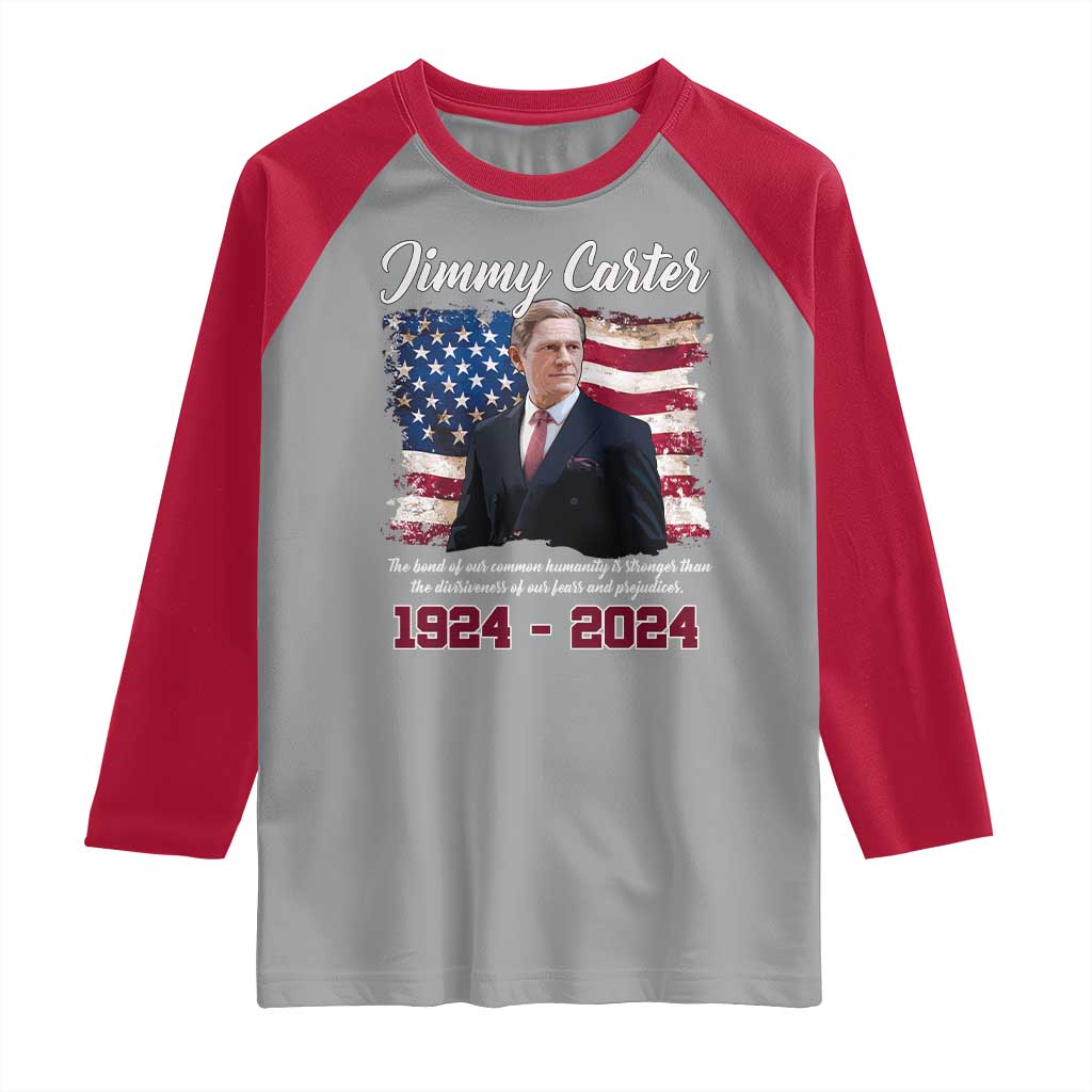 Jimmy Carter Raglan Shirt A Legacys Of Peace And Humanitys