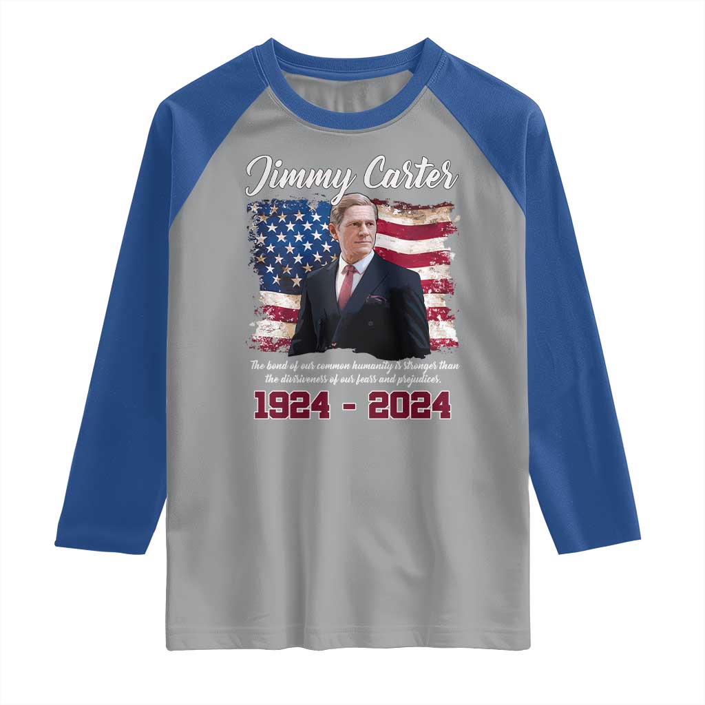 Jimmy Carter Raglan Shirt A Legacys Of Peace And Humanitys