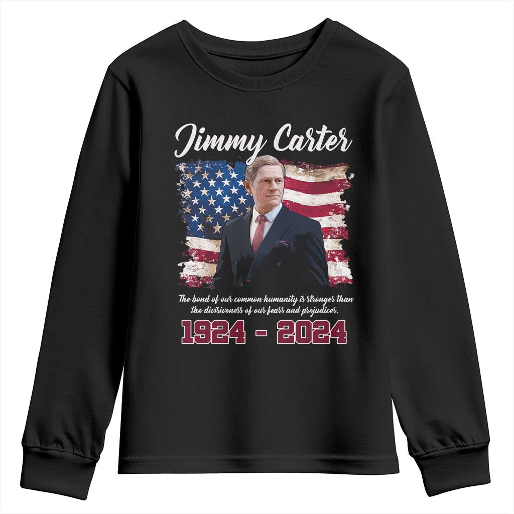 Jimmy Carter Youth Sweatshirt A Legacys Of Peace And Humanitys