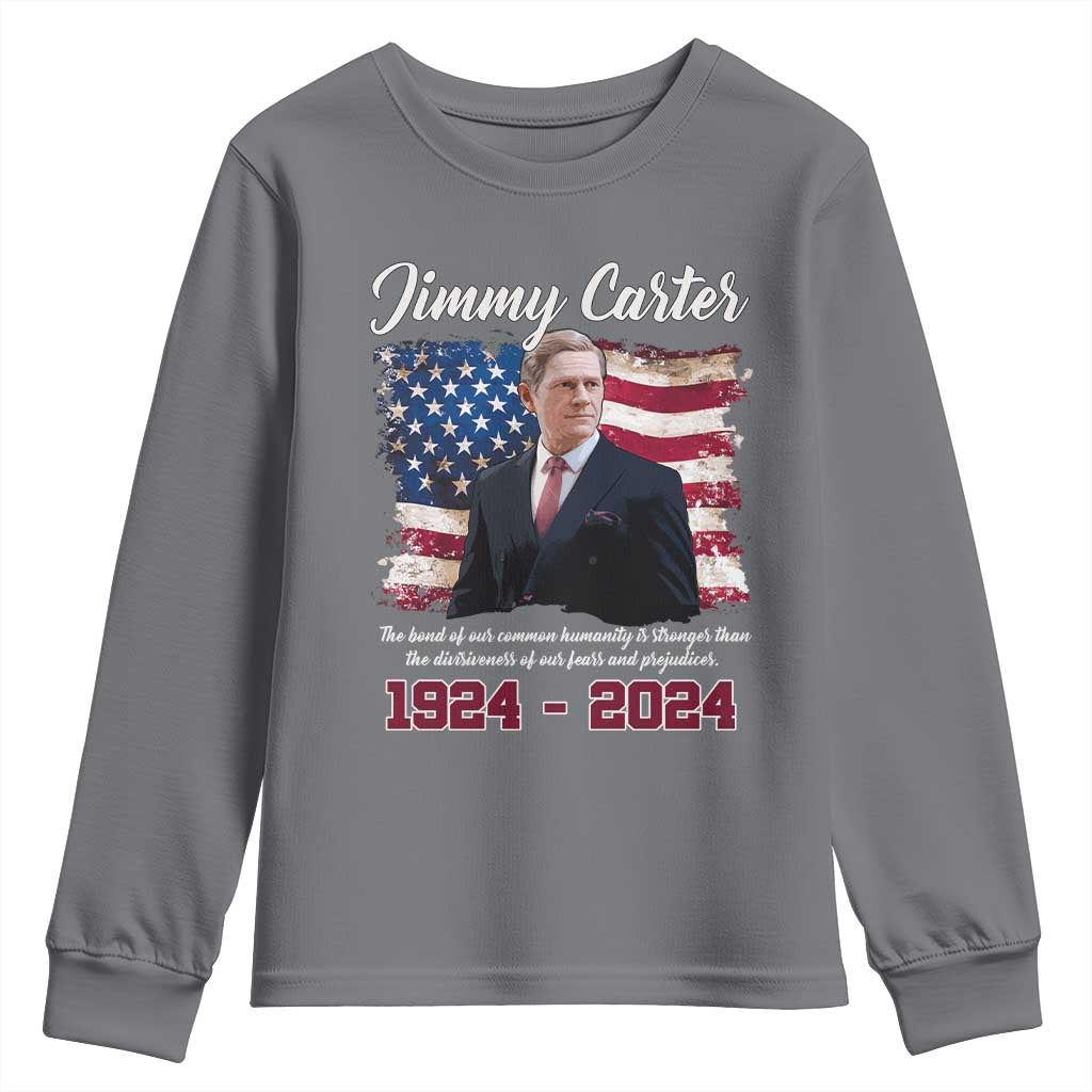 Jimmy Carter Youth Sweatshirt A Legacys Of Peace And Humanitys
