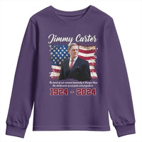 Jimmy Carter Youth Sweatshirt A Legacys Of Peace And Humanitys