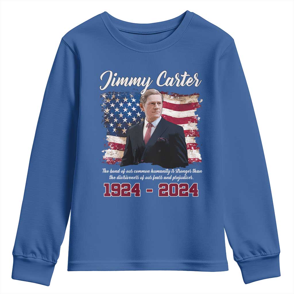 Jimmy Carter Youth Sweatshirt A Legacys Of Peace And Humanitys
