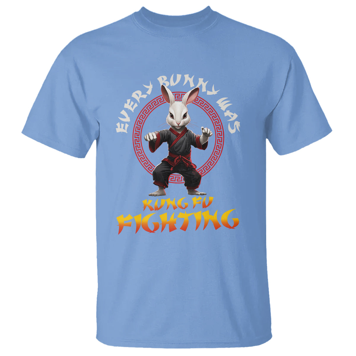 Easter Day T Shirt Every Bunny Was Kung Fu Fighting Funny Rabbit - Wonder Print Shop
