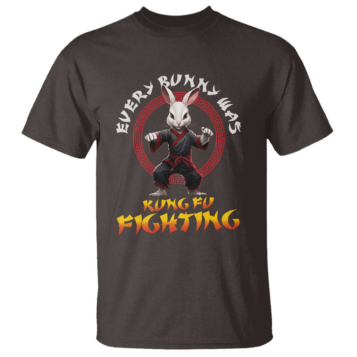 Easter Day T Shirt Every Bunny Was Kung Fu Fighting Funny Rabbit - Wonder Print Shop