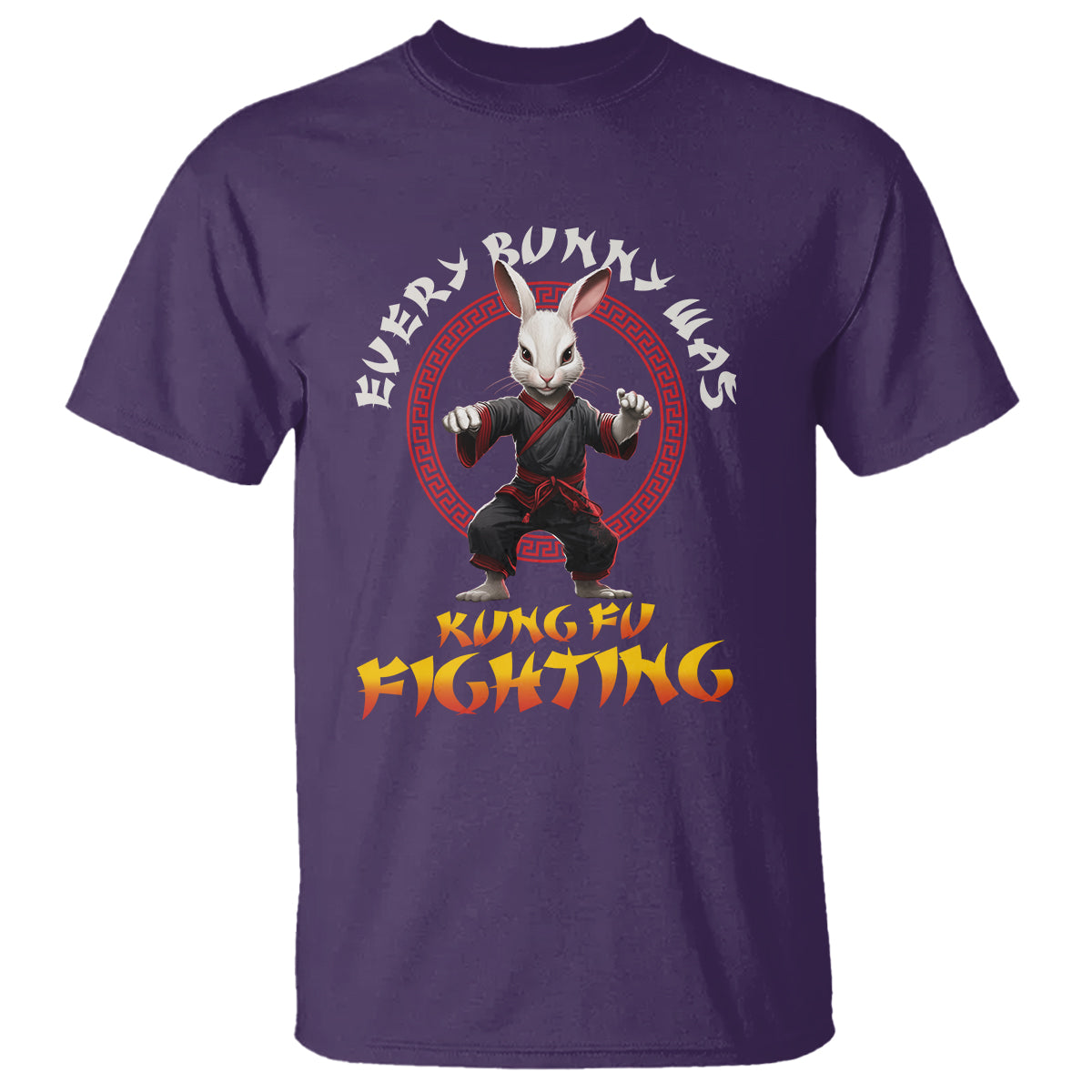 Easter Day T Shirt Every Bunny Was Kung Fu Fighting Funny Rabbit - Wonder Print Shop