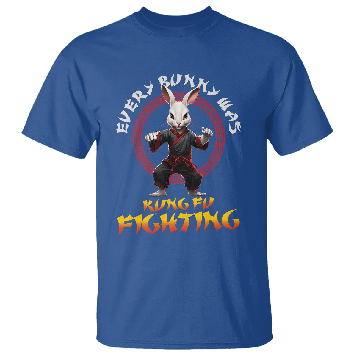 Easter Day T Shirt Every Bunny Was Kung Fu Fighting Funny Rabbit - Wonder Print Shop