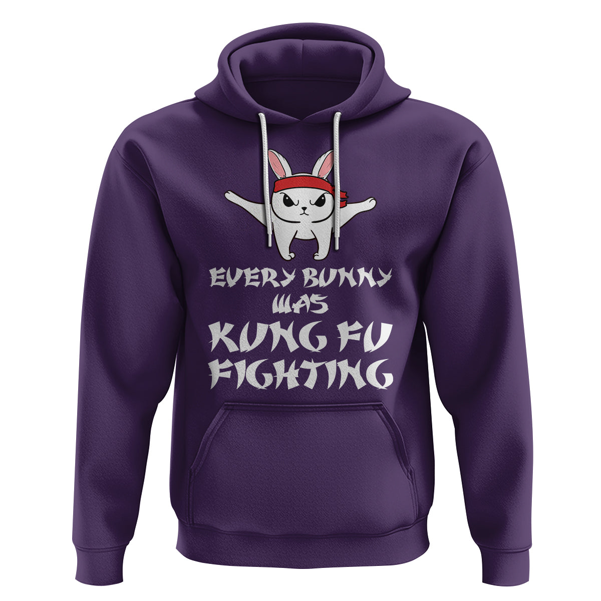 Easter Day Hoodie Every Bunny Was Kung Fu Fighting Funny Rabbit - Wonder Print Shop