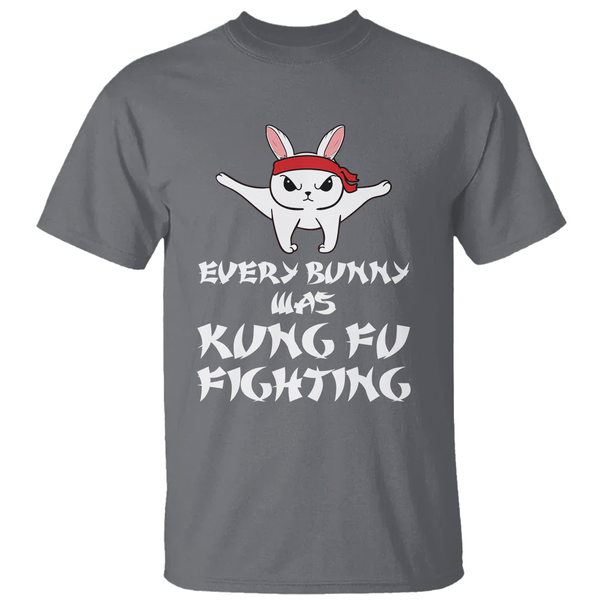 Easter Day T Shirt Every Bunny Was Kung Fu Fighting Funny Rabbit - Wonder Print Shop