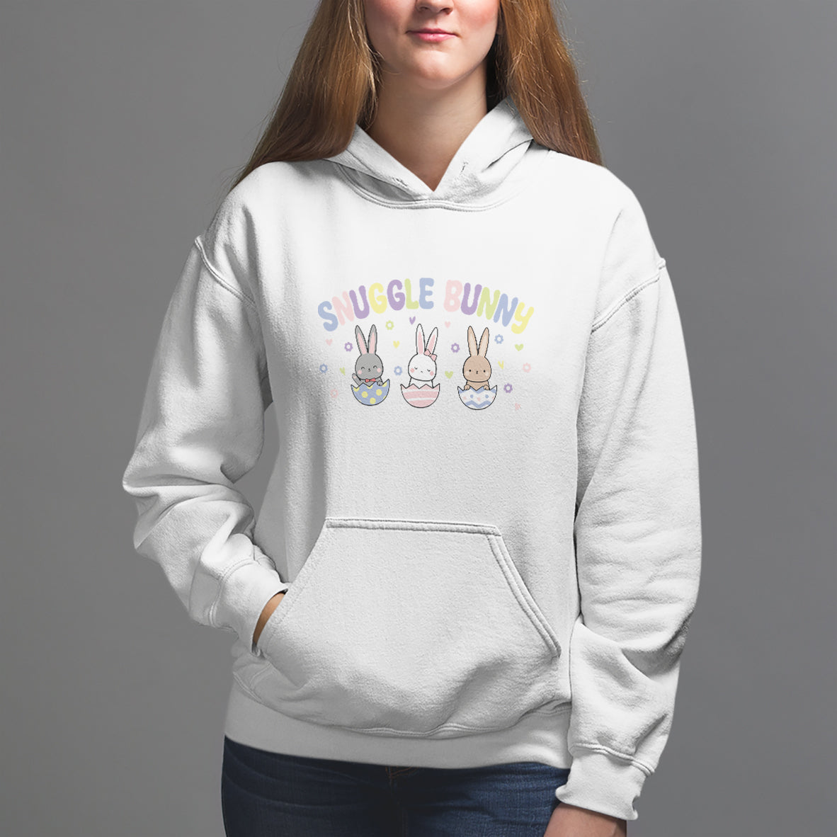 Easter Day Hoodie Snuggle Bunny Delivery Co L&D Nurse - Wonder Print Shop