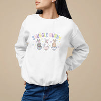 Easter Day Sweatshirt Snuggle Bunny Delivery Co L&D Nurse - Wonder Print Shop