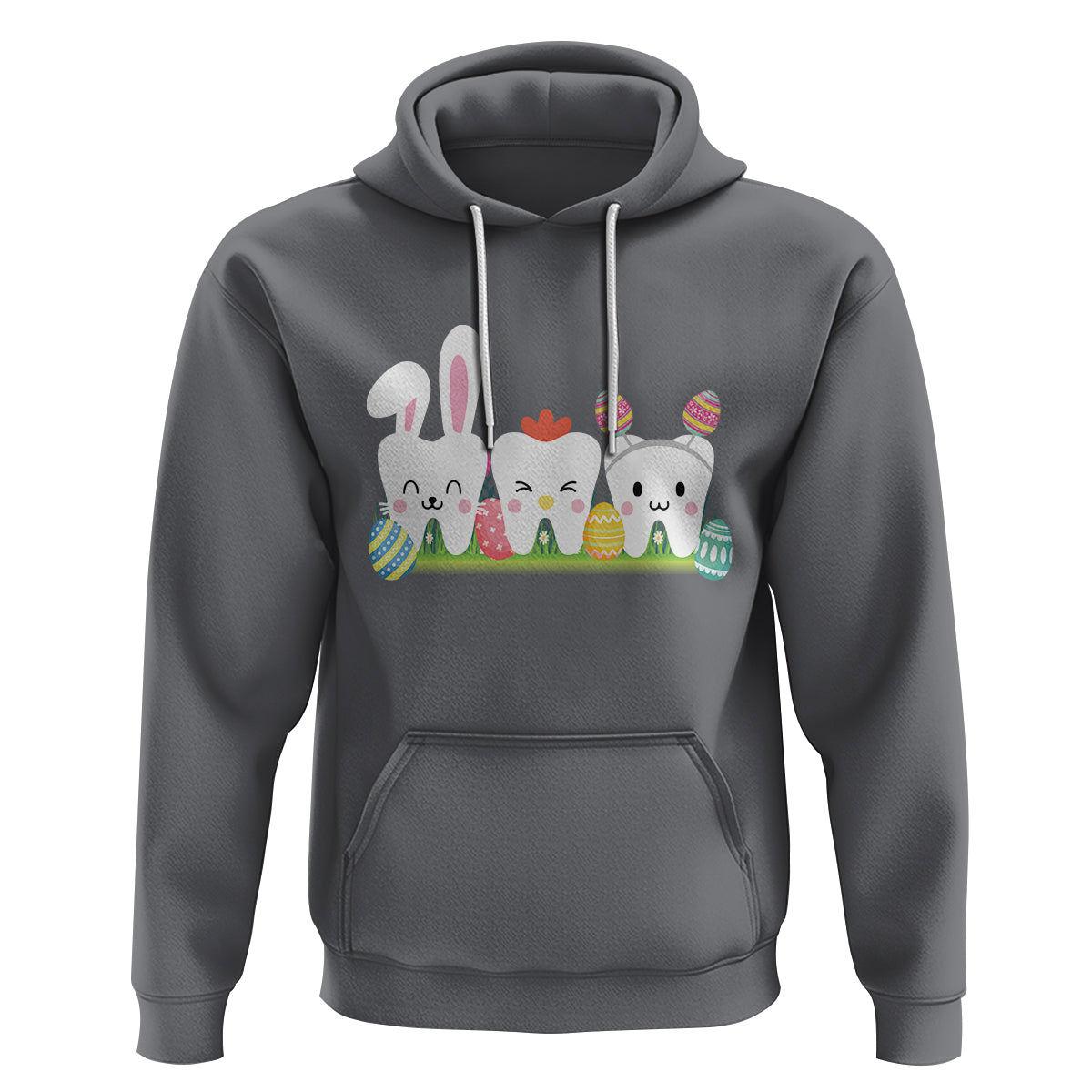 Easter Day Hoodie Funny Tooth Glasses Dental Dentist - Wonder Print Shop
