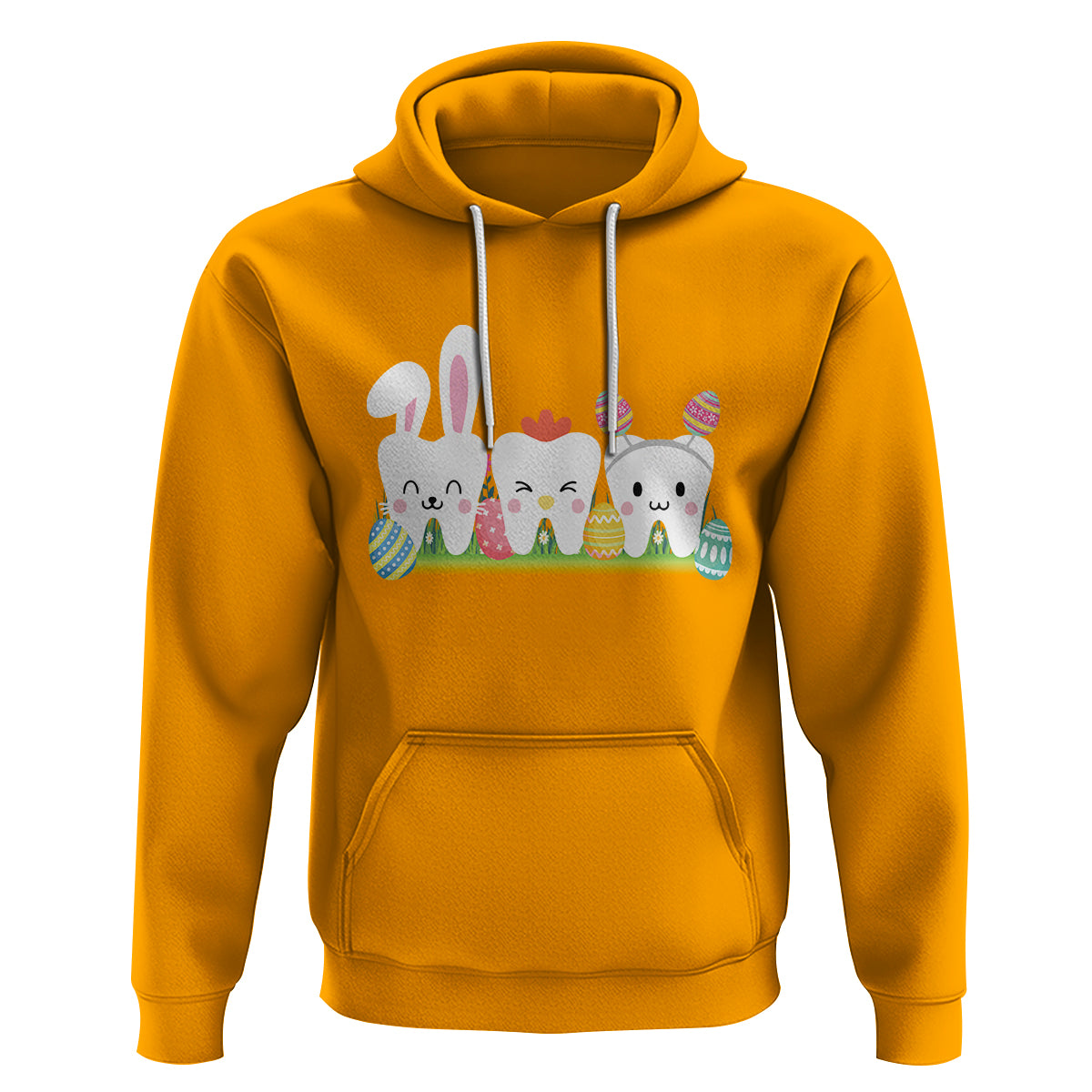 Easter Day Hoodie Funny Tooth Glasses Dental Dentist - Wonder Print Shop