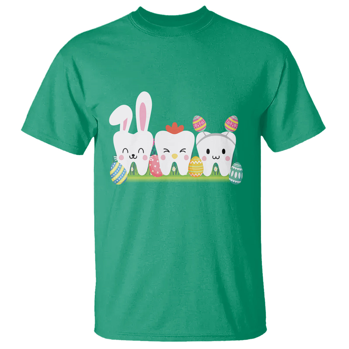 Easter Day T Shirt Funny Tooth Glasses Dental Dentist - Wonder Print Shop