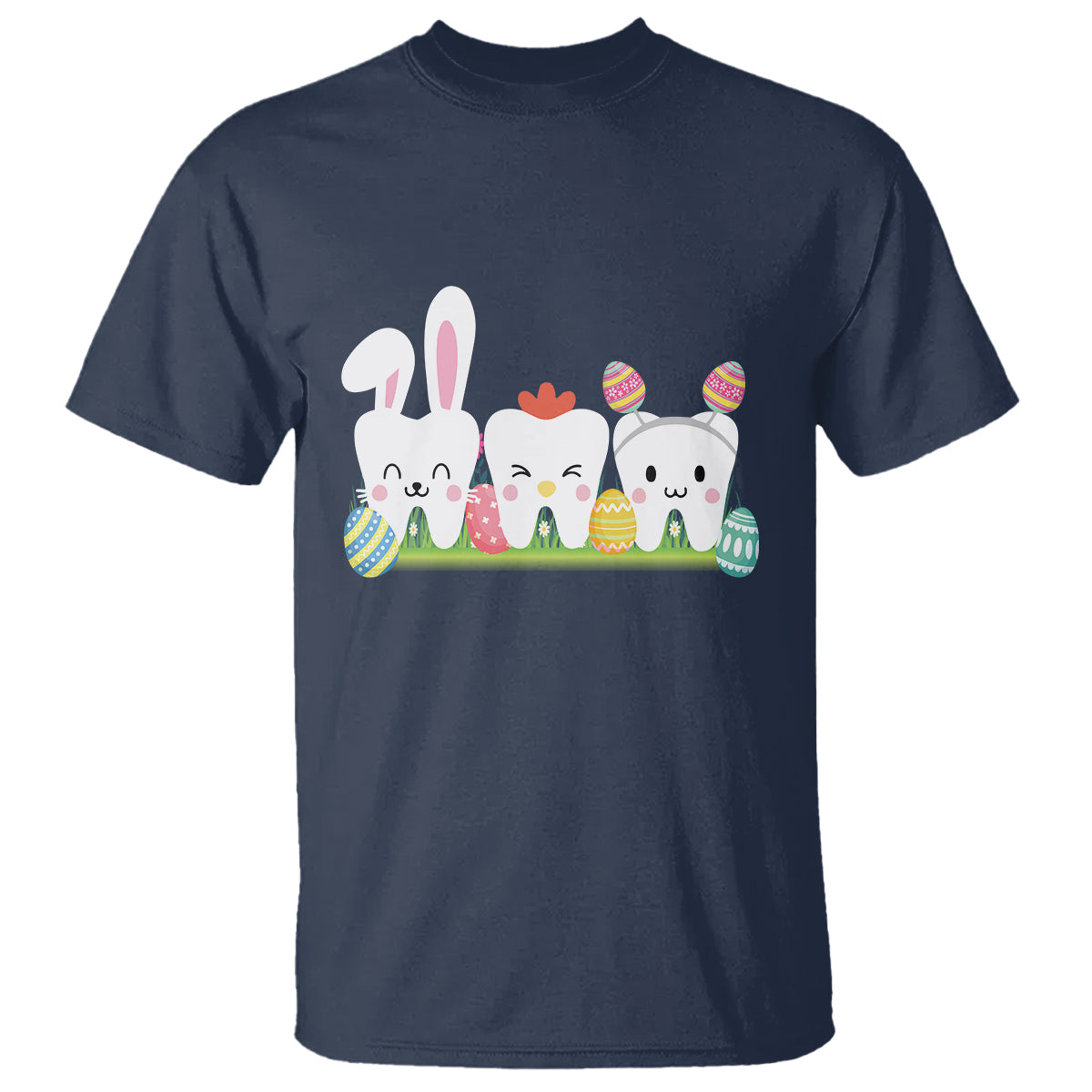 Easter Day T Shirt Funny Tooth Glasses Dental Dentist - Wonder Print Shop