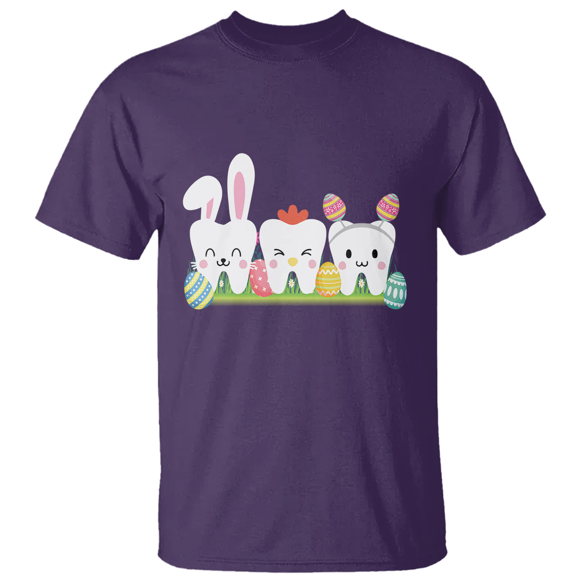 Easter Day T Shirt Funny Tooth Glasses Dental Dentist - Wonder Print Shop