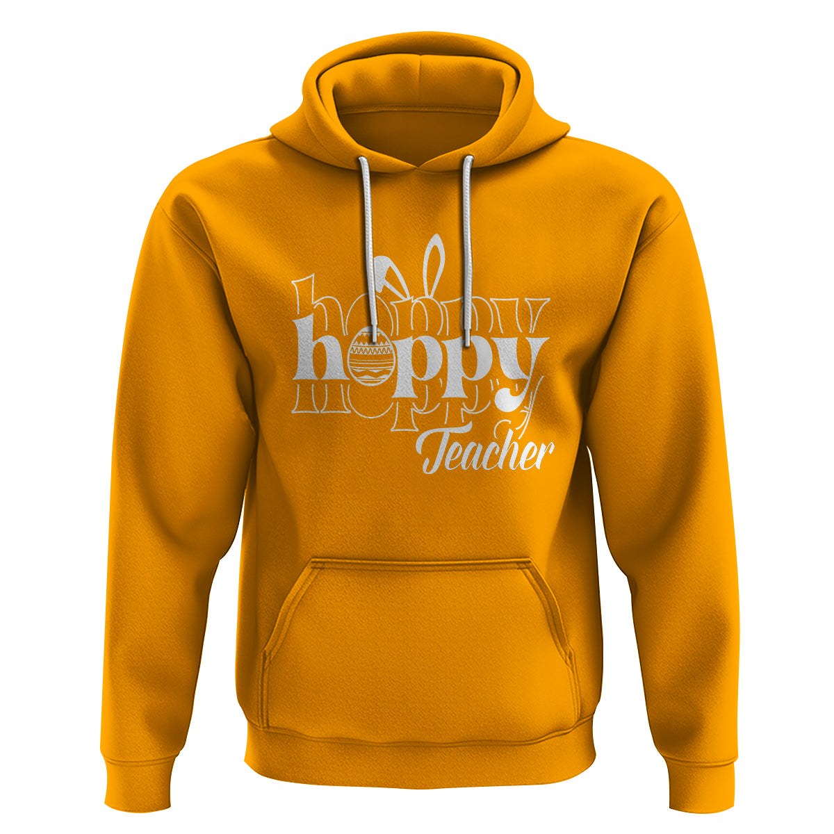 Easter Day Cute Hoppy Teacher Bunny Egg Hoodie - Wonder Print Shop