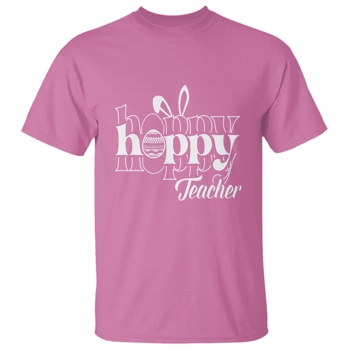 Easter Day Cute Hoppy Teacher Bunny Egg T Shirt - Wonder Print Shop