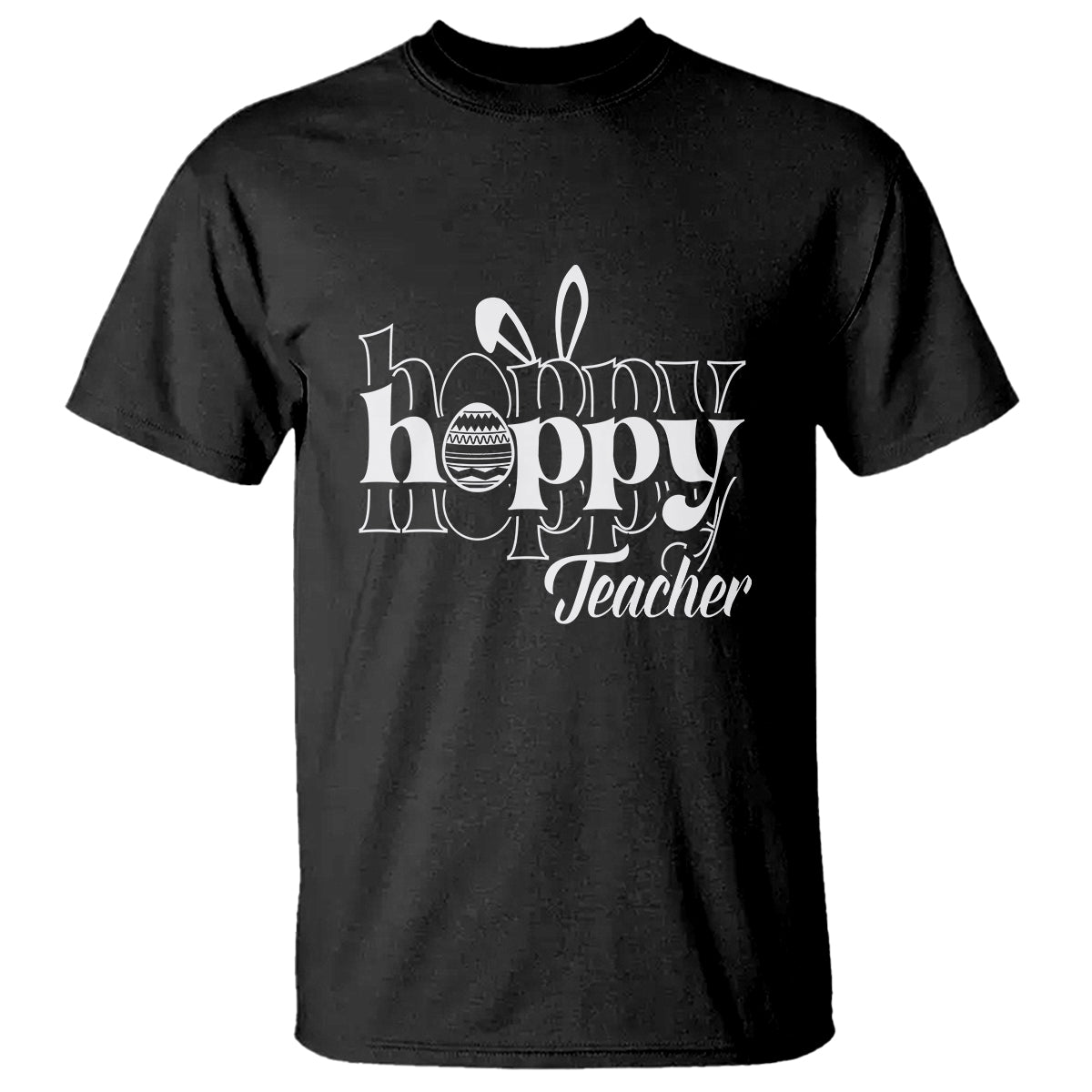 Easter Day Cute Hoppy Teacher Bunny Egg T Shirt - Wonder Print Shop