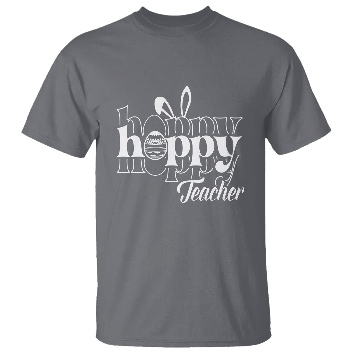 Easter Day Cute Hoppy Teacher Bunny Egg T Shirt - Wonder Print Shop