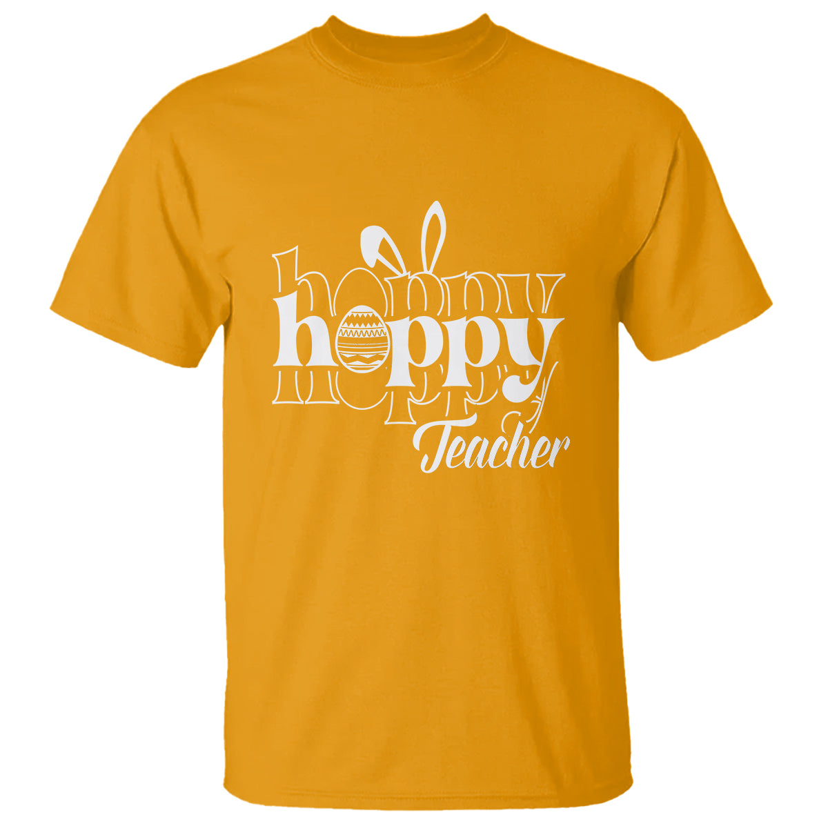 Easter Day Cute Hoppy Teacher Bunny Egg T Shirt - Wonder Print Shop