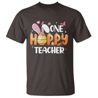 Easter Day Cute One Hoppy Teacher Bunny Carrot T Shirt - Wonder Print Shop