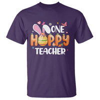 Easter Day Cute One Hoppy Teacher Bunny Carrot T Shirt - Wonder Print Shop