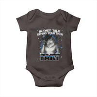 Funny Wolf Man If They Talk Behind Your Back Fart Baby Onesie