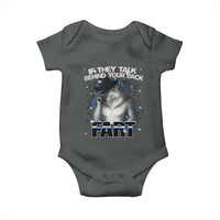 Funny Wolf Man If They Talk Behind Your Back Fart Baby Onesie
