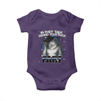 Funny Wolf Man If They Talk Behind Your Back Fart Baby Onesie