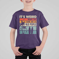 Funny It's Weird Being The Same Age As Old People T Shirt For Kid Birthday Retro Beach - Wonder Print Shop