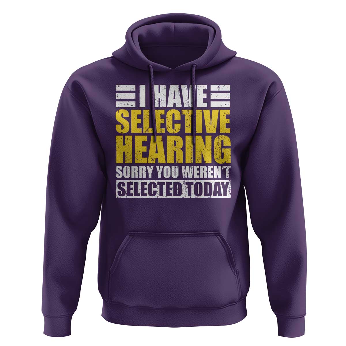 Funny Introvert Hoodie Selective Hearing Sorry