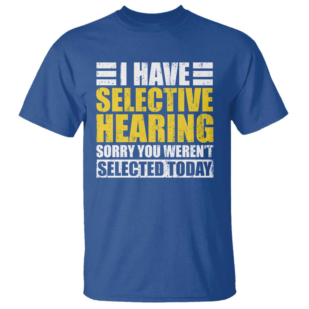 Funny Introvert T Shirt Selective Hearing Sorry - Wonder Print Shop