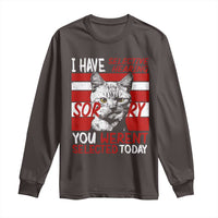 Funny Cat I Have Selective Hearing You Weren't Selected Long Sleeve Shirt