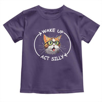 Funny Cat Meme Toddler T Shirt Wake Up Act Silly