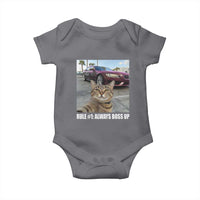 Funny Cat Meme Baby Onesie Rule No.1 Always Boss Up