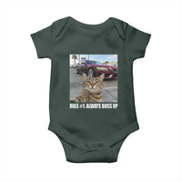 Funny Cat Meme Baby Onesie Rule No.1 Always Boss Up