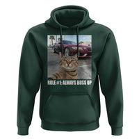 Funny Cat Meme Hoodie Rule No.1 Always Boss Up
