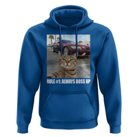 Funny Cat Meme Hoodie Rule No.1 Always Boss Up
