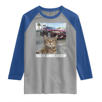 Funny Cat Meme Raglan Shirt Rule No.1 Always Boss Up