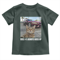 Funny Cat Meme Toddler T Shirt Rule No.1 Always Boss Up