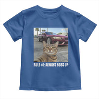 Funny Cat Meme Toddler T Shirt Rule No.1 Always Boss Up