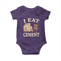 Funny Cat Meme Baby Onesie I Eat Cement