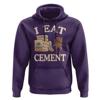 Funny Cat Meme Hoodie I Eat Cement