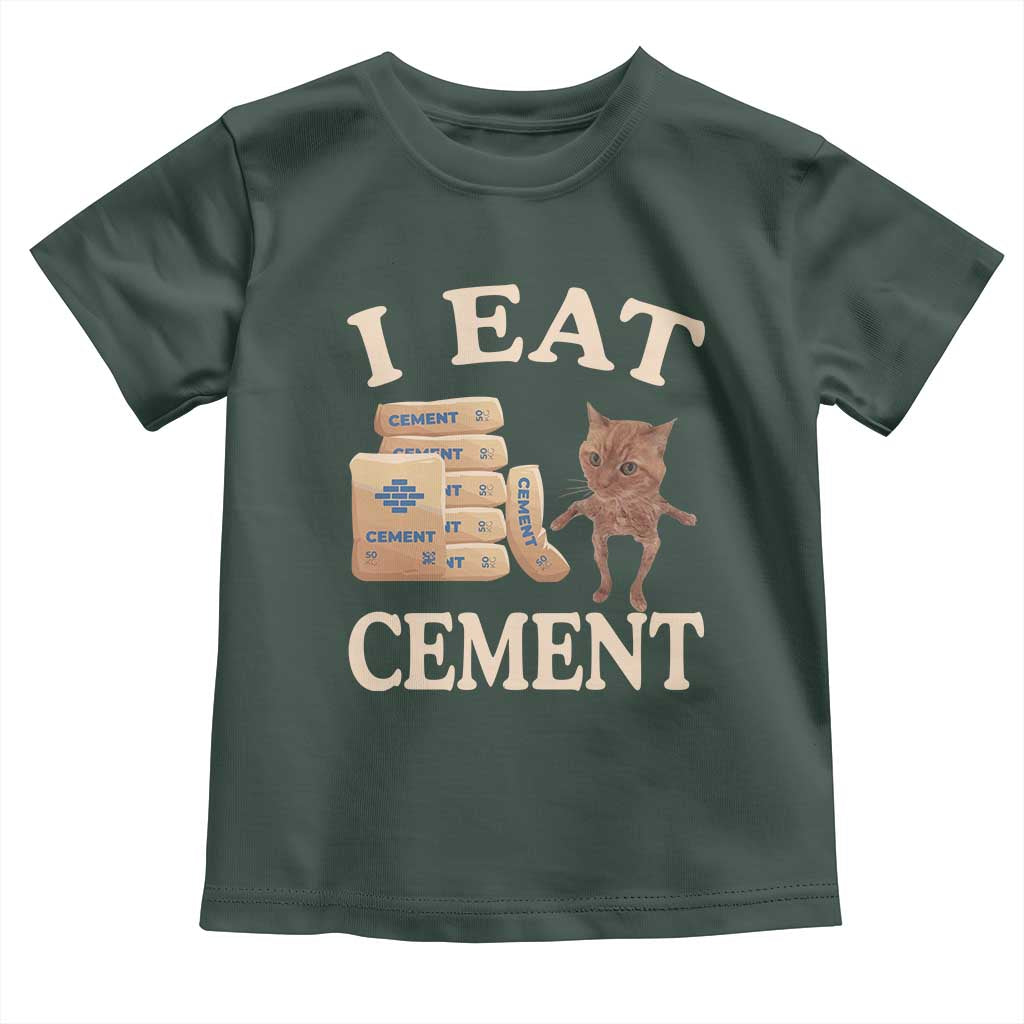 Funny Cat Meme Toddler T Shirt I Eat Cement