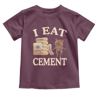 Funny Cat Meme Toddler T Shirt I Eat Cement