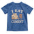 Funny Cat Meme Toddler T Shirt I Eat Cement