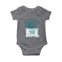 Funny Support Local Street Cat Baby Onesie Raccoon Opossum Skunk Garbage Crew