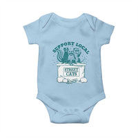Funny Support Local Street Cat Baby Onesie Raccoon Opossum Skunk Garbage Crew