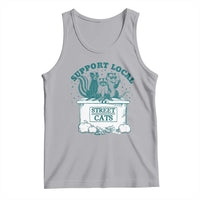 Funny Support Local Street Cat Tank Top Raccoon Opossum Skunk Garbage Crew