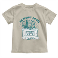 Funny Support Local Street Cat Toddler T Shirt Raccoon Opossum Skunk Garbage Crew